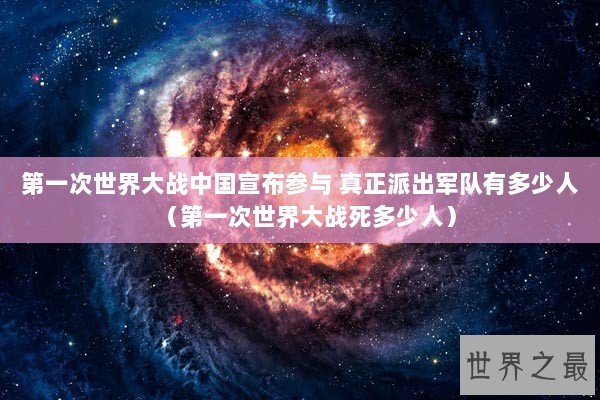 第一次世界大战中国宣布参与 真正派出军队有多少人(第一次世界大战死多少人) 第一次世界大战中国宣布参与 真正派出军队有多少人(第一次世界大战死多少人)