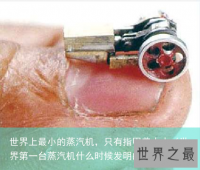世界上最小的蒸汽机，只有指甲盖大小（世界第一台蒸汽机什么时候发明的?是谁?）