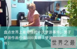 盘点世界上最奇怪的十次梦游事件，男子梦游作画价值5000英镑（梦游可怕事件）