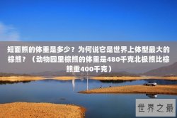 短面熊的体重是多少？为何说它是世界上体型最大的棕熊？（动物园里棕熊的体重是480千克北