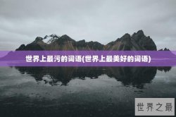 世界上最污的词语(世界上最美好的词语)