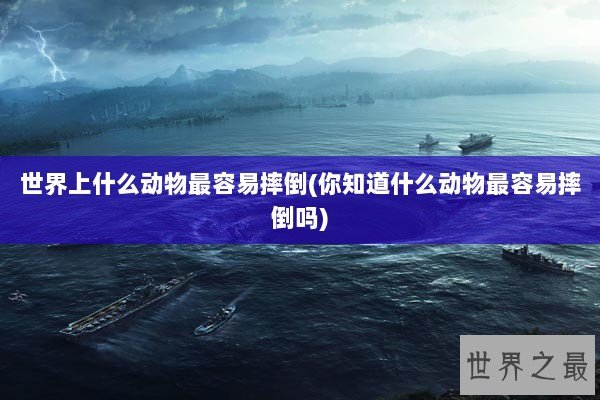 世界上什么动物最容易摔倒(你知道什么动物最容易摔倒吗)