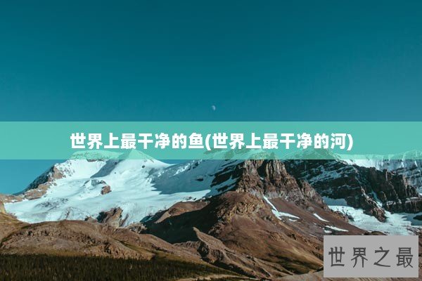 世界上最干净的鱼(世界上最干净的河)