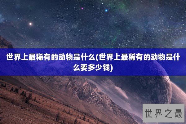 世界上最稀有的动物是什么(世界上最稀有的动物是什么要多少钱)