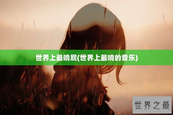 世界上最响屁(世界上最响的音乐)