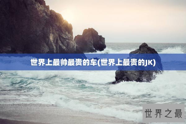 世界上最帅最贵的车(世界上最贵的JK)