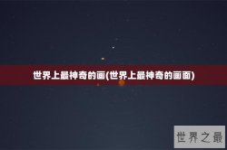 世界上最神奇的画(世界上最神奇的画面)