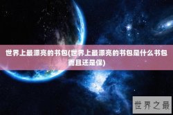 世界上最漂亮的书包(世界上最漂亮的书包是什么书包而且还是保)