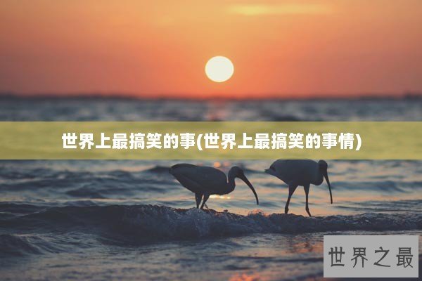 世界上最搞笑的事(世界上最搞笑的事情)