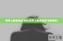 世界上最安全的飞机(世界上最安全的飞机排名)