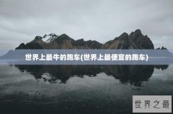 世界上最牛的跑车(世界上最便宜的跑车)