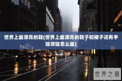 世界上最漂亮的鞋(世界上最漂亮的鞋子和裙子还有手链项链怎么画)