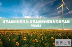 世界上最帅的摩托车(世界上最帅的摩托车和世界上最帅的车)