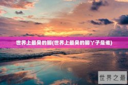 世界上最臭的脚(世界上最臭的脚丫子是谁)