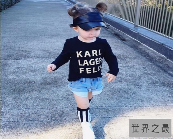 世界上最年轻的模特 米莉贝尔黛蒙德年仅2岁登上纽约古装周