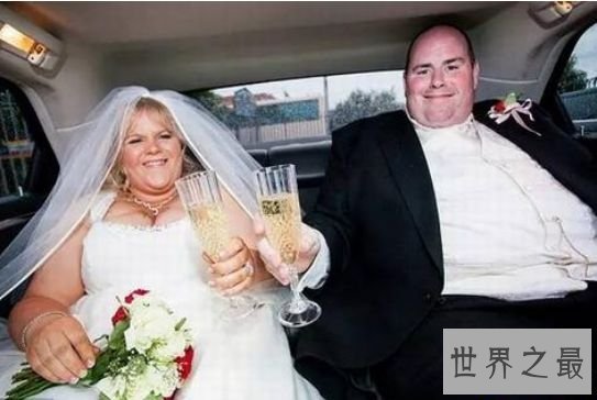 世界上最胖的夫妻，都柏林新婚夫妻体重共达318公斤