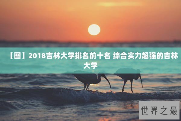 【图】2018吉林大学排名前十名 综合实力超强的吉林大学