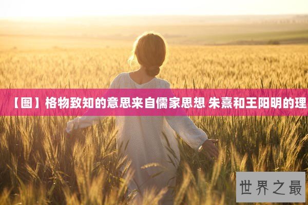 【图】格物致知的意思来自儒家思想 朱熹和王阳明的理