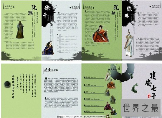 【图】建安七子可谓建安年间七位代表人物 孔融让梨成