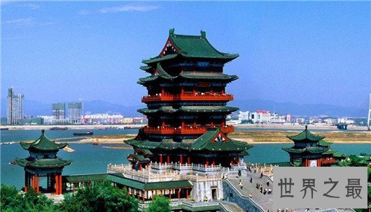 【图】中国四小名楼鹳雀楼被毁虽重建，但无奈恢还原