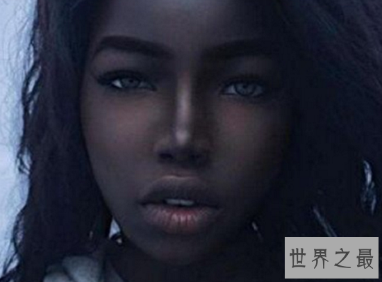 【图】世界上最漂亮的黑人美女Lolita，皮肤黑成碳，但