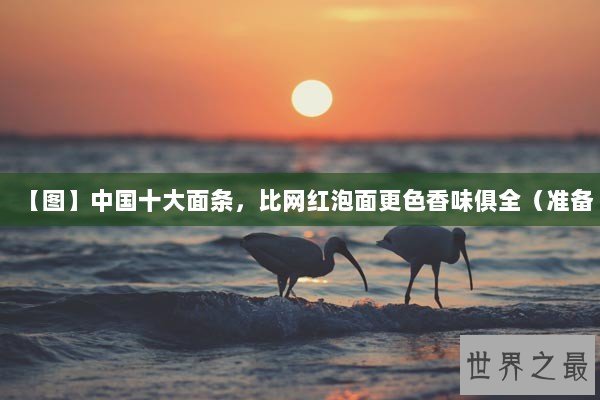 【图】中国十大面条,比网红泡面更色香味俱全(准备 【图】中国十大面条,比网红泡面更色香味俱全(准备