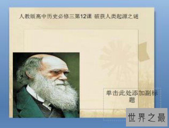 【图】达尔文退化论——本国人早已放弃这种观念