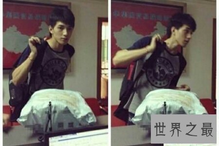 【图】最近网友晒出一个快递小哥的照片 这位最帅快递