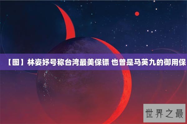 【图】林姿妤号称台湾最美保镖 也曾是马英九的御用保