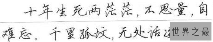 【图】江城子，斯人已去，古人鬓已白，望百年后，同