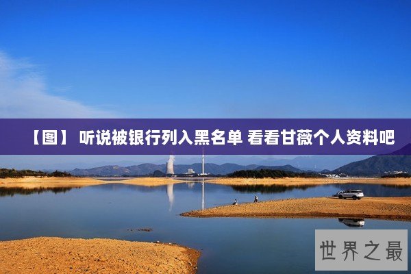 【图】 听说被银行列入黑名单 看看甘薇个人资料吧