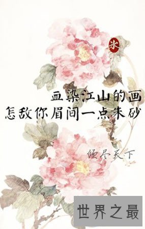 【图】倾尽天下歌词中透显露怎么的感情