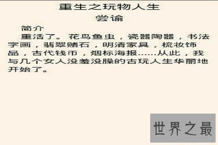 【图】新生之玩物人生是一本很难看的小说 安利一下