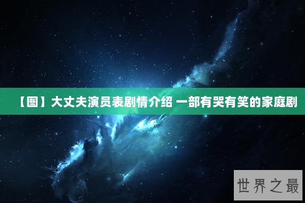 【图】大丈夫演员表剧情介绍 一部有哭有笑的家庭剧