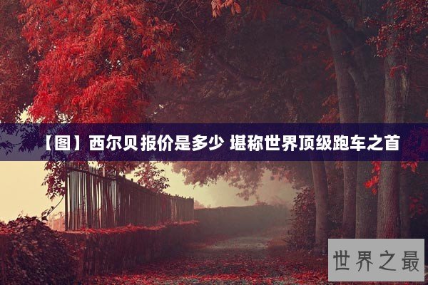 【图】西尔贝报价是多少 堪称世界顶级跑车之首