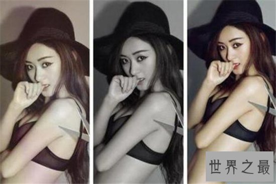 【图】赵丽颖的胸平整却不垫胸贴 现在登上男人装性感