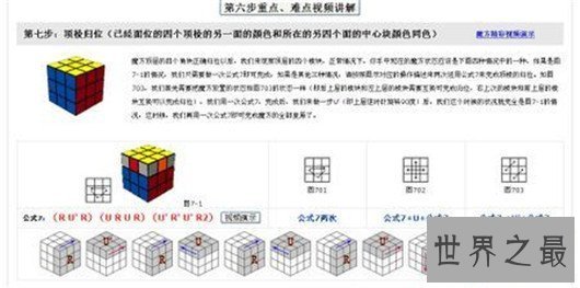 【图】三阶魔方公式图解,看完你就是魔方高手