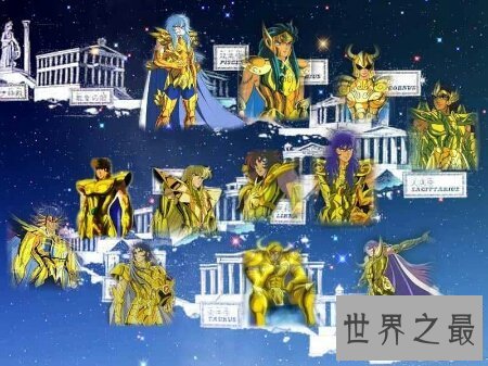 【图】动漫黄金圣斗士中的十二黄金圣斗士实力排名