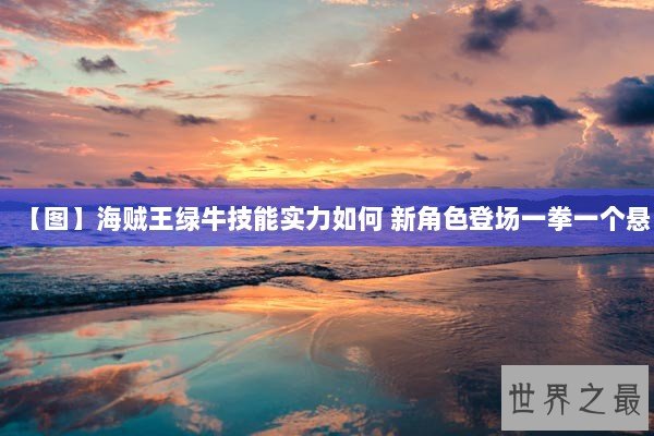 【图】海贼王绿牛技能实力如何 新角色登场一拳一个悬 【图】海贼王绿牛技能实力如何 新角色登场一拳一个悬