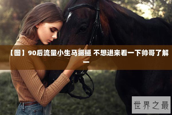 【图】90后流量小生马振桓 不想进来看一下帅哥了解一