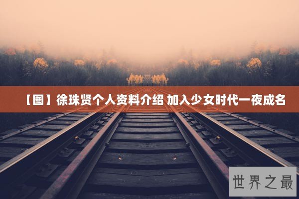 【图】徐珠贤个人资料介绍 加入少女时代一夜成名