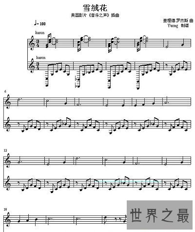 【图】一篇关于雪绒花歌词的文章送给你们，让你的心