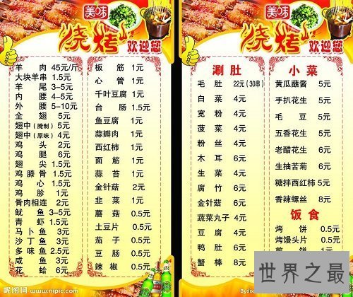 【图】带给你你需求的烧烤菜单,让你的夏天燃情满满