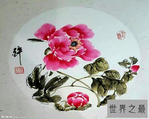 【图】国画牡丹，是中国诗画界的意味