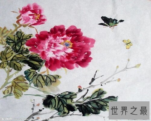 【图】国画牡丹，是中国诗画界的意味