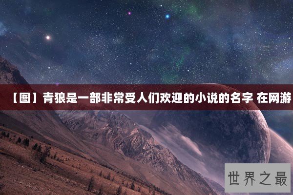 【图】青狼是一部非常受人们欢迎的小说的名字 在网游