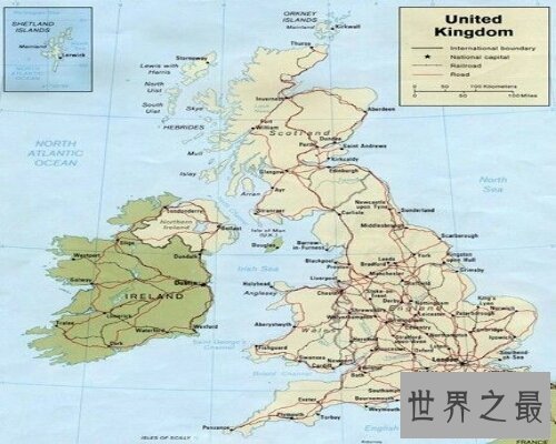【图】英国地图，让咱们来经过英语地图来了解英国吧