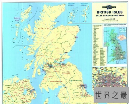 【图】英国地图，让咱们来经过英语地图来了解英国吧
