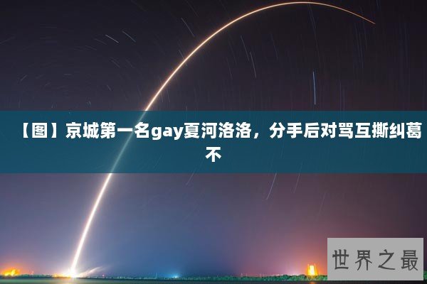 【图】京城第一名gay夏河洛洛，分手后对骂互撕纠葛不