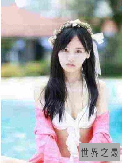 【图】四千年第一美女鞠婧祎比基尼照，她的胸竟能可